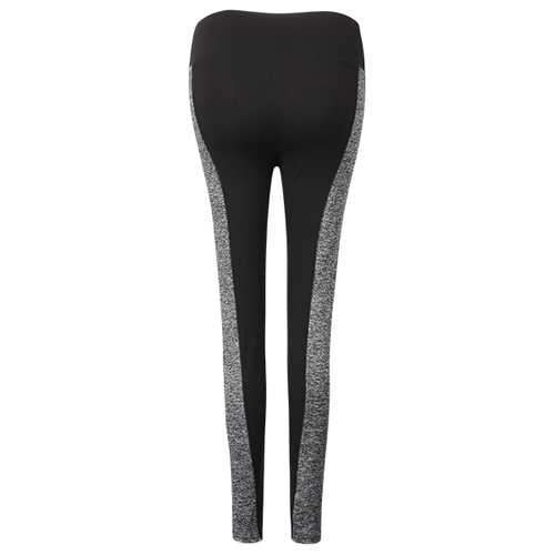 Women Plus Size AB Faces Color Block High Elastic Hips Up Work Out Yoga Leggings Pants