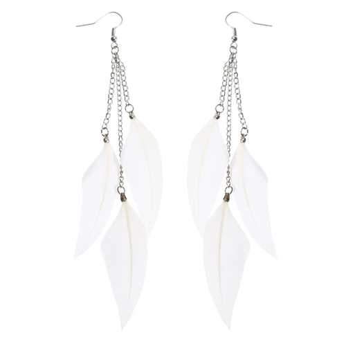 Bohemian Feather Tassels Ear Drop Boho Colorful Earrings