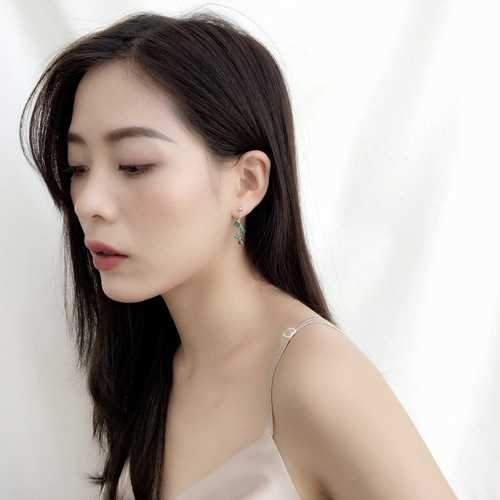 Trendy Sweet Square Tassels Drop Earrings for Girls Women