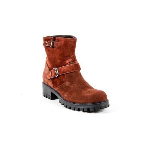 V 1969 Italia Womens Short Boot B1441 VELOUR MATTONE