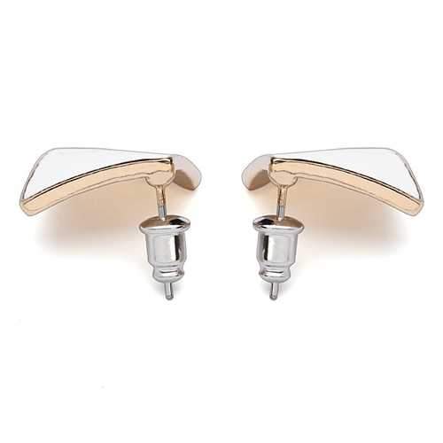 Candy Color Alloy Oil Rhombus Ear Stud Earrings Women Jewelry