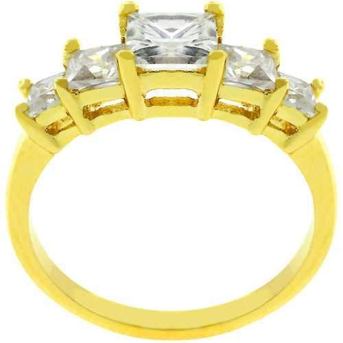 5-Stone Anniversary Ring in Goldtone