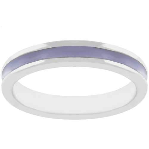 Lavender Enamel Eternity Ring