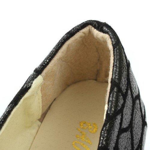 Fashion Stone Pattern Crack Leisure Flat Slip On Loafers