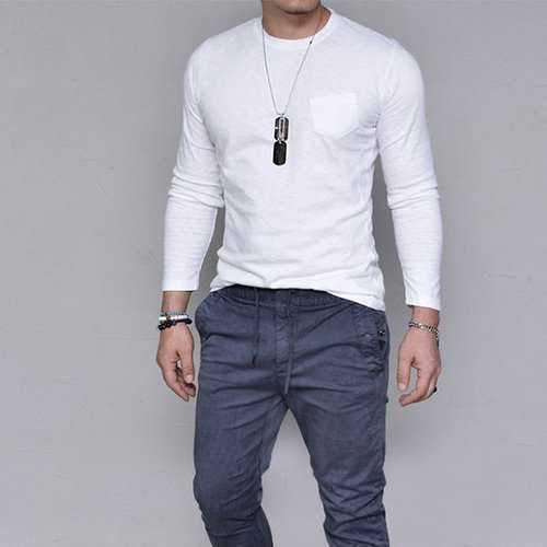 Solid Color Basic Casual T Shirts
