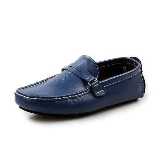 US Size 6.5-12 Men Leather Casual Driving Outdoor Soft Flats Loafers Shoes