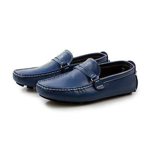 US Size 6.5-12 Men Leather Casual Driving Outdoor Soft Flats Loafers Shoes