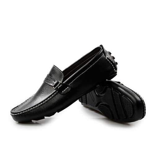 US Size 6.5-12 Men Leather Casual Driving Outdoor Soft Flats Loafers Shoes