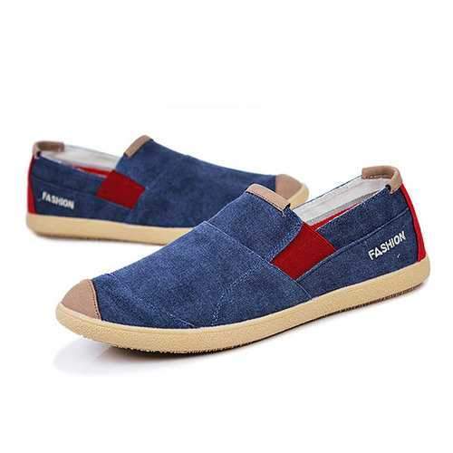 Men Casual Outdoor Slip On Canvas Comfortable Flats Loafers Shoes