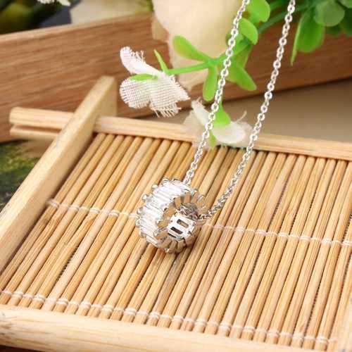 S925 Sterling Silver Short Zircon Crystal Simple Chain Sweet Clavicle Necklaces