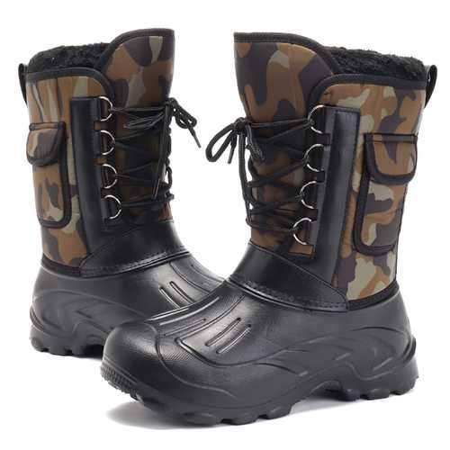 US Size 8-11 Men Waterproof Camo Hunting Boots