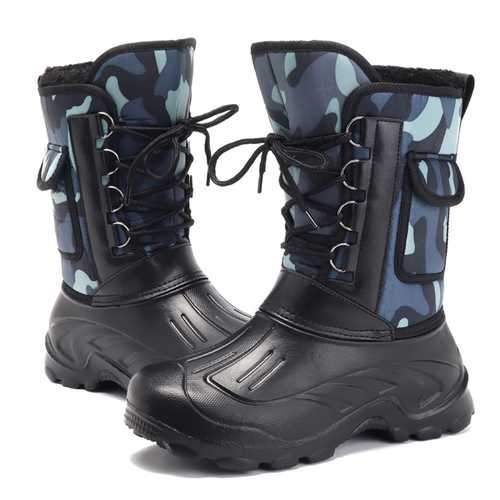 US Size 8-11 Men Waterproof Camo Hunting Boots