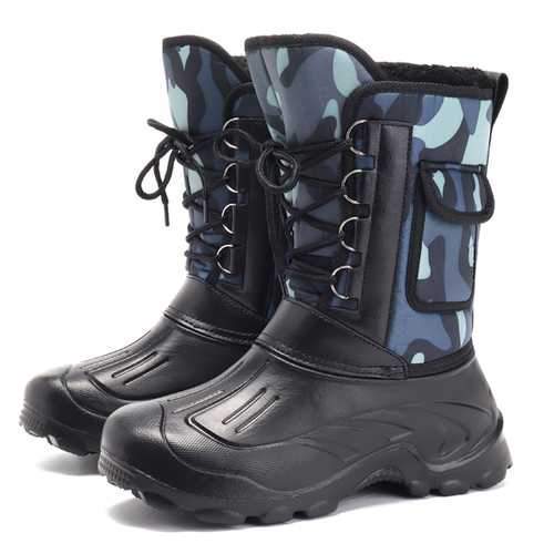 US Size 8-11 Men Waterproof Camo Hunting Boots