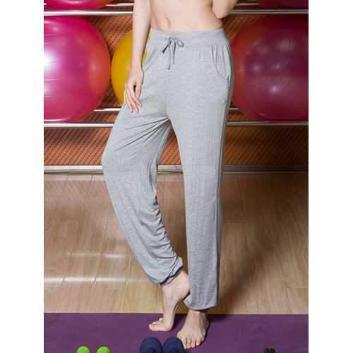 Women Plus Size Comfy Elastic Modal Sweatpants Soft Knickers Jogger Yoga Sport Long Pants