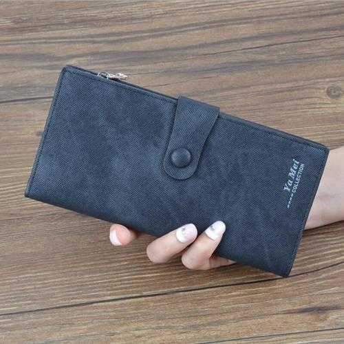 YA Mei Multifunctional Denim Pattern PU Zipper Wallet Bag Case Cover For 5.0 Inch Smartphone