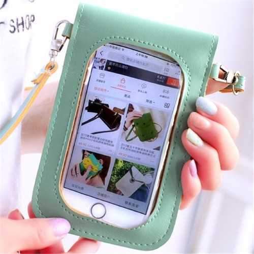 Multifunctional Tough Screenn Case Cat Umbrella Phone Bag Wallet Case for under 6-inch Smartphone