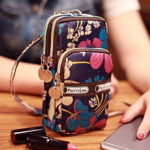 Tanghao Multifunctional Three-Layers Wallet Case Detachable Strap Sport Arm Bag for under 5.3 inches Phone