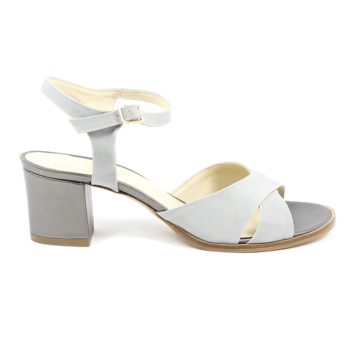 V 1969 Italia Womens Ankle Strap Sandal Grey VERA