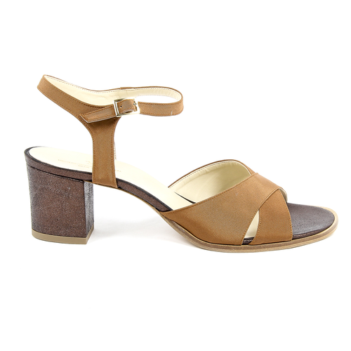 V 1969 Italia Womens Ankle Strap Sandal Brown VERA