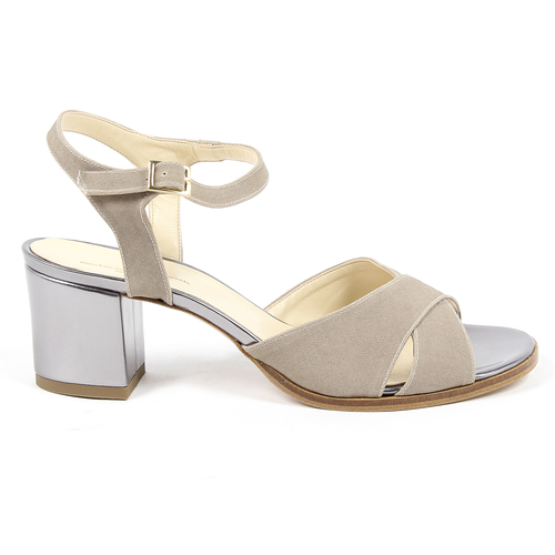 V 1969 Italia Womens Ankle Strap Sandal Beige VERA