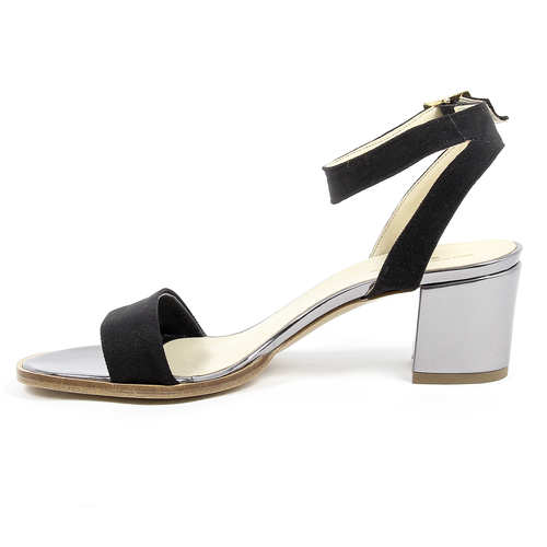 V 1969 Italia Womens Ankle Strap Sandal Black ANNA