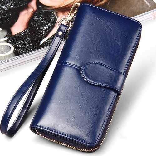 Floveme Fashion Woman PU Zipper Wallet Bag Multifunctional Purse for Samsung Xiaomi Mobile Phone