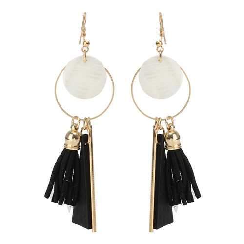 Trendy Tassels Wood Shell Ear Drop Elegant Earrings