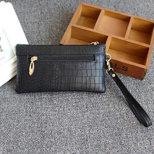 Universal Women Bag Crocodile Leather Wallet Case Phone Bag Zipper Bag for iPhone Samsung Xiaomi