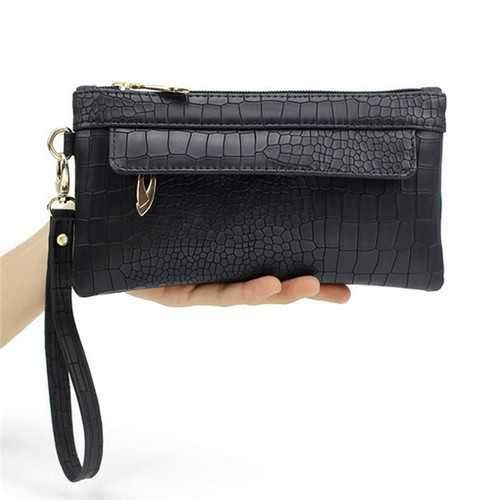 Universal Women Bag Crocodile Leather Wallet Case Phone Bag Zipper Bag for iPhone Samsung Xiaomi