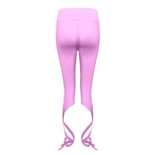 Soft Elastic Quick-dry Bandage Solid Color Tight Cropped Sport Yoga Pants For Women