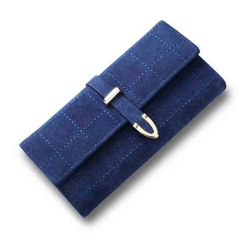 Women Lady Clutch Long Purse PU Wallet Phone Pocket Card Holder Buckle For Phone Below 5.5 Inch