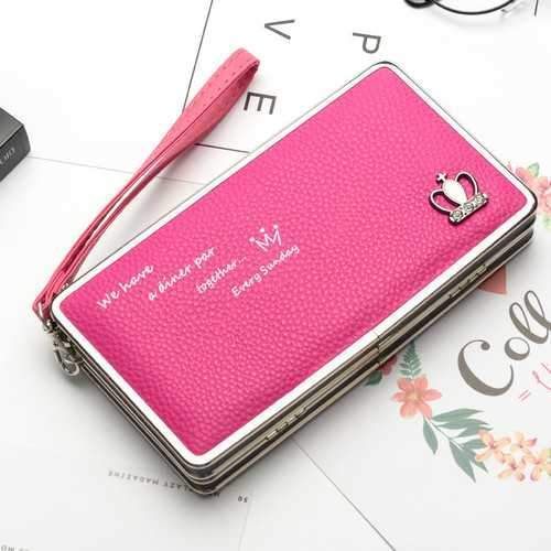 Bakeey Universal 5.5-inch Women Phone PU Wallet Purse Handbag For Xiaomi Huawei Samsung iPhone 7