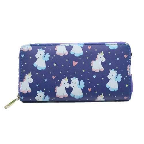 Multifunctional Women Pattern Zipper Bag Long Wallet Purse Phone Case for iPhone Samsung Xiaomi