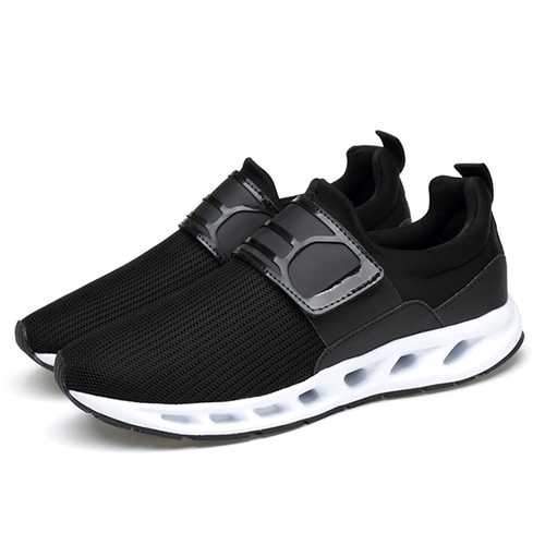 Mesh Hook Loop Breathable Soft Sole Casual Sneakers