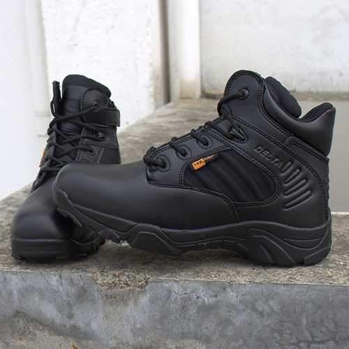 Men Comfortable Wear Resistant Outsole Warm High Top Military Style Boots