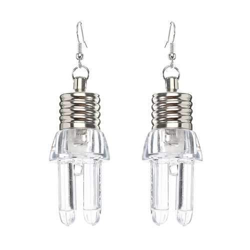 Cute LED Bulb Flashing Earrings Party Accessories for Women