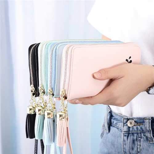 Universal Zipper Cartootn Whale Long Purse Phone Wallet Bag for Phone Under 5.2 inches