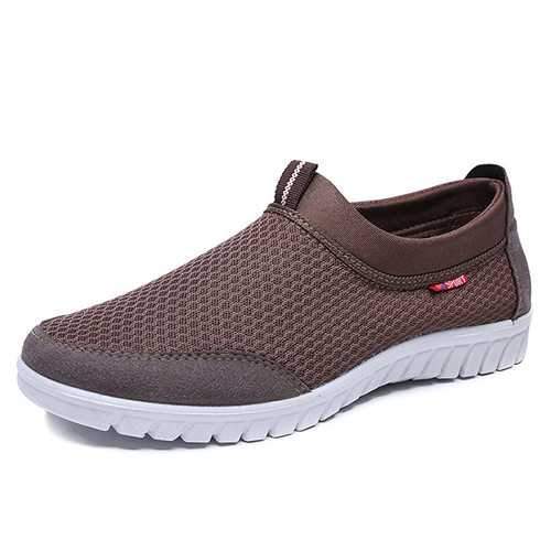 Men Lightweight Soft Breathable Mesh Slip On Sneakers