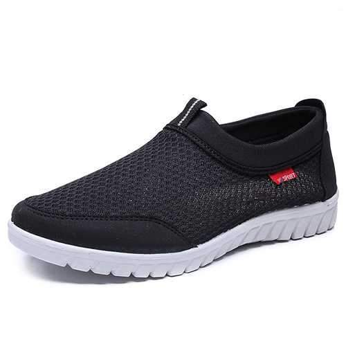 Men Lightweight Soft Breathable Mesh Slip On Sneakers