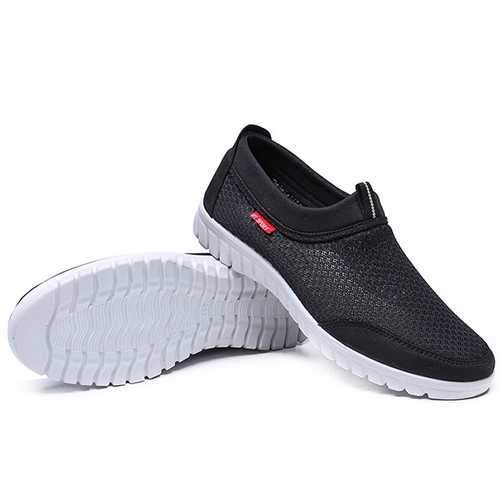 Men Lightweight Soft Breathable Mesh Slip On Sneakers