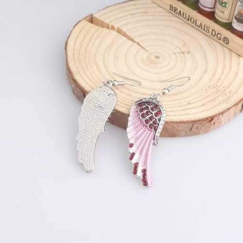 Cute Women's Earrings Angel Wings Rhinestone Alloy Earrings