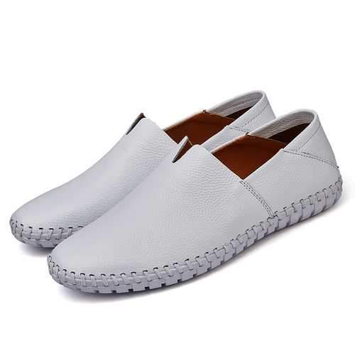 Large Size Men Soft Sole Genuine Leather Flats Loafers