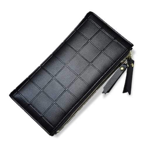 Women Fashion PU Leather Zipper Pouch Long Wallet for Samsung Xiaomi Mobile Phone Under 5.5 Inch