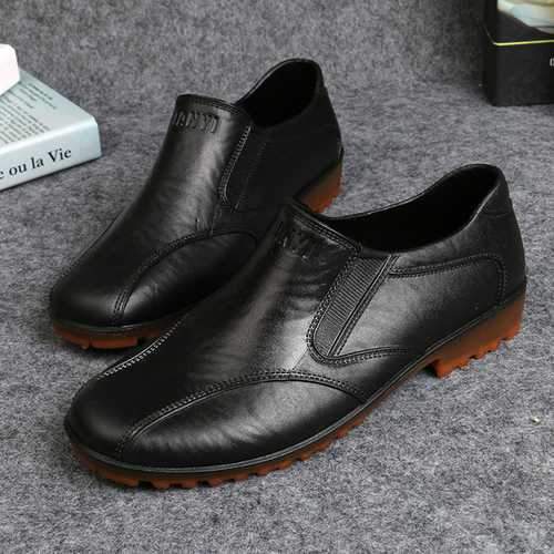 Men Casual Waterproof Flats Slip On Soft Loafers