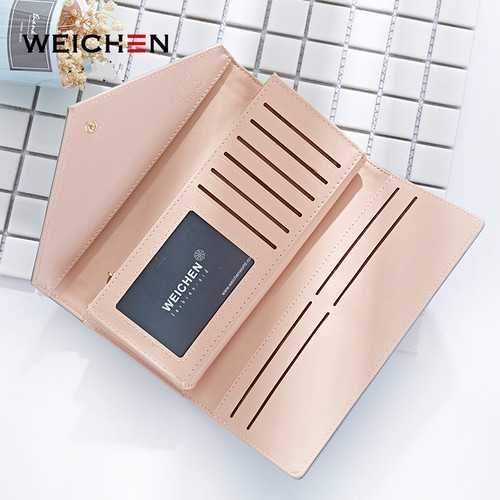 Universal Women PU Leather Large Capacity Wallet for iPhone Xiaomi Mobile Phone Under 5.5 Inch