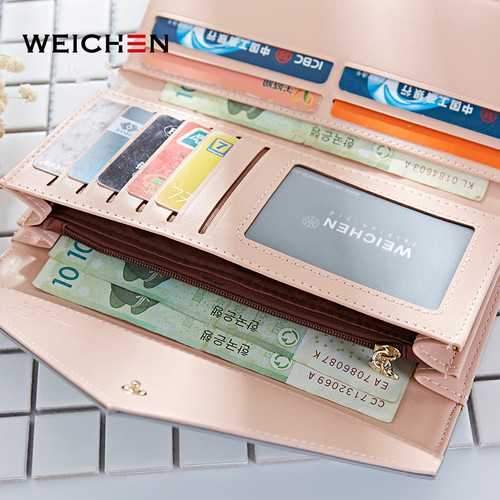 Universal Women PU Leather Large Capacity Wallet for iPhone Xiaomi Mobile Phone Under 5.5 Inch