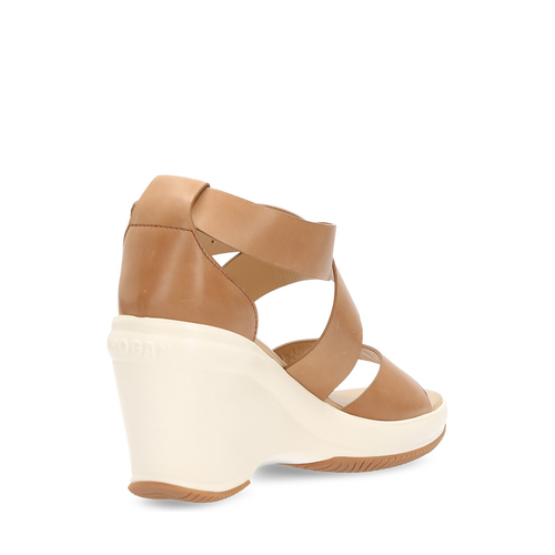 Hogan Womens Wedge Sandal Beige HXW1460A360DDGIS002