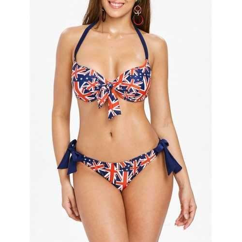 United Kingdom Flag Bikini Set - Fire Engine Red Xl