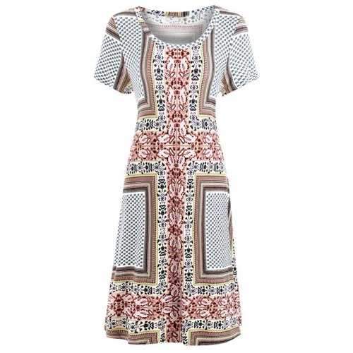 Bohemian Paisley Print Dress - M