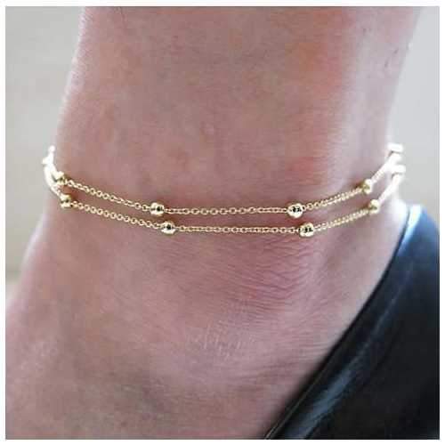 Happy Ending Anklets in Silver and Gold